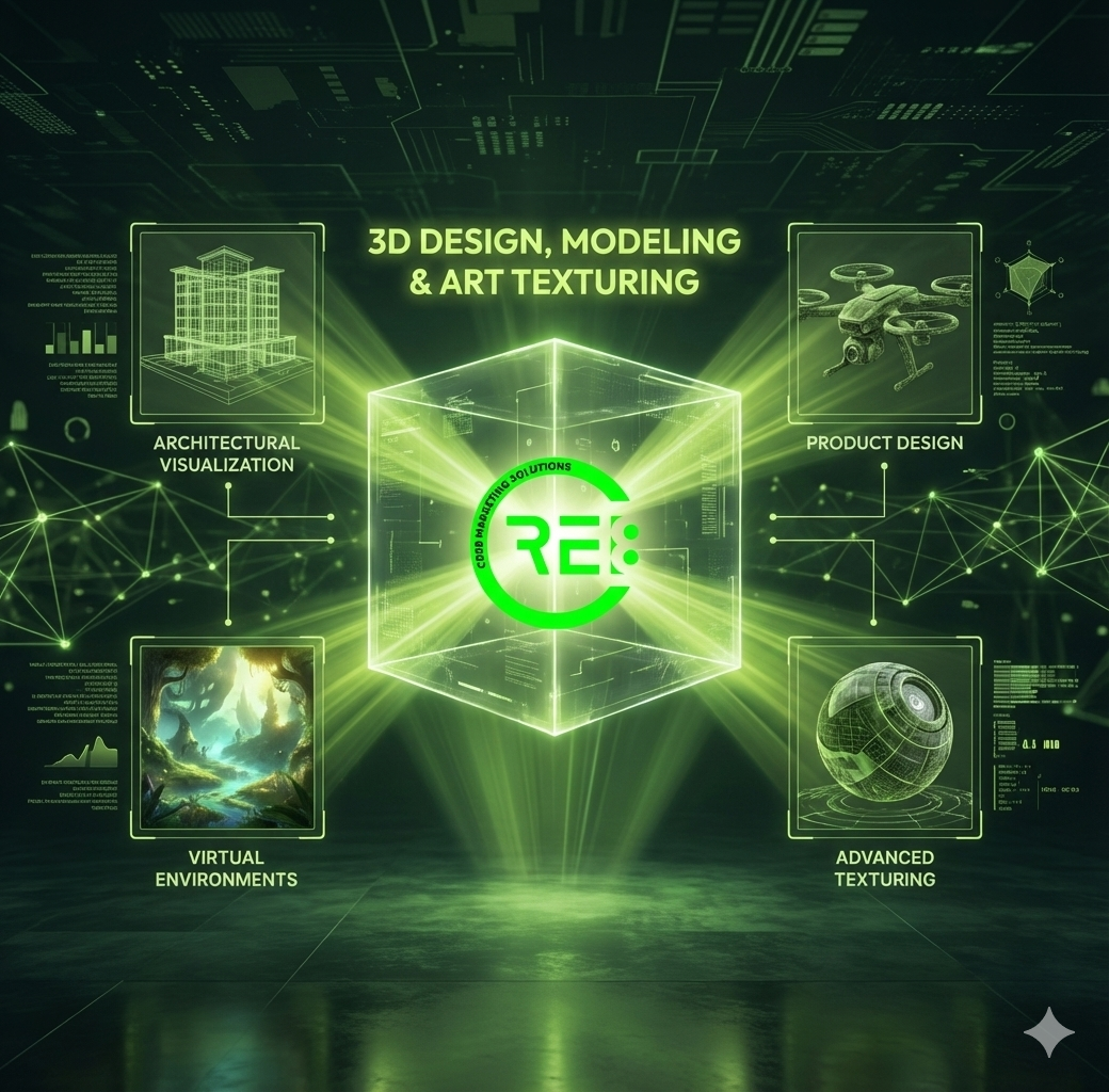 3D Design, Modeling & Art Texturing